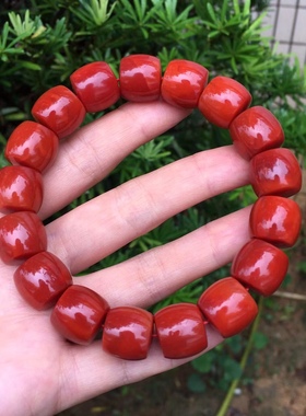 精品南红满色满肉直切手串多宝手串盐源翡翠和田玉碧玉多圈手链男