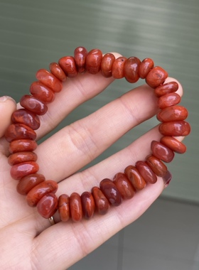 精品川料南红玛瑙藏扣手串手链男女款原创设计柔光磨砂哑光高光
