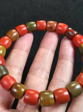 精品南红包浆料带黄浆直切手串多宝文玩饰品1234567890㎜手链满肉