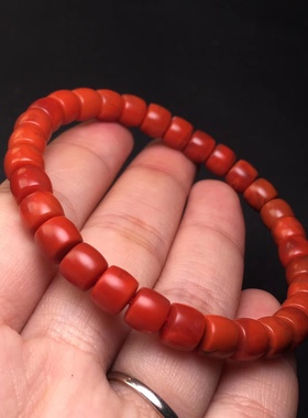 瓦西南红精工直切老型手串单珠多宝文玩饰品1234567890㎜手链满肉