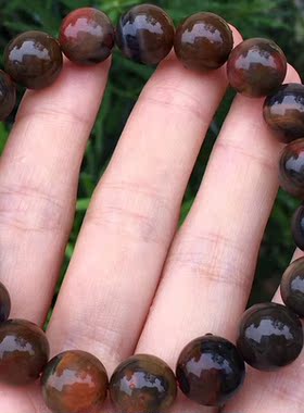 天然南红蓝皮黑洞包浆手串耳坠环戒指天珠三通复古背云流行时尚女