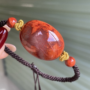 川料南红玛瑙火焰纹手牌手链手串男女款玉石收藏级别正宗天然