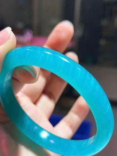 天河石手镯58㎜确保纯老矿天然无优化正宗莫桑比克冰种