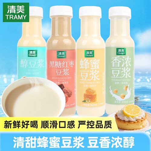Tramy清美香醇蜂蜜豆浆280ml瓶装
