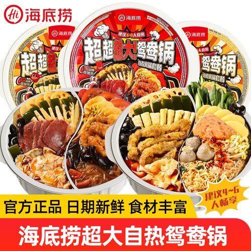 海底捞自热火锅超大鸳鸯锅速食品