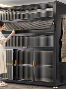 德国厨房置物架落地多层收纳柜微波炉文件柜碗柜多功能橱柜储物柜