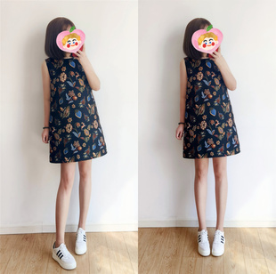 短款无袖连衣裙女春秋冬季高级感内搭外穿背心裙气质遮肚A字裙子