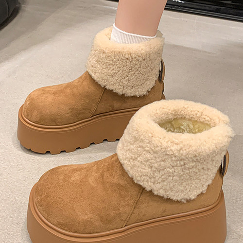 2025新款加绒加厚保暖毛毛雪地靴