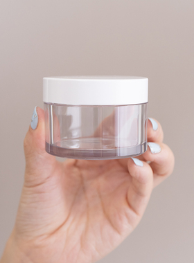 10g20g30g50g透明厚壁膏霜瓶塑料PET面霜眼霜膏体旅行分装瓶空瓶