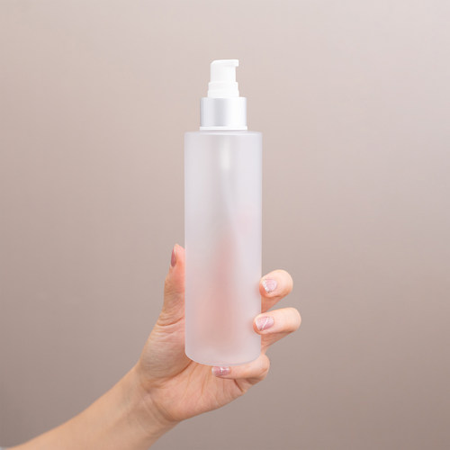 半透磨砂爽肤水卸妆油乳液按压瓶