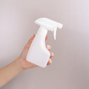 防摔塑料PE喷壶白色刻度方形圆形浇花消毒水酒精空瓶子喷雾瓶带锁