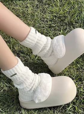 阿童木棉拖鞋女士冬季居家室内防水踩屎感毛绒保暖防滑加绒包头女