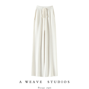 秋冬 子女外穿直筒休闲裤 没想到上身这么棒 加厚100%纯山羊绒裤