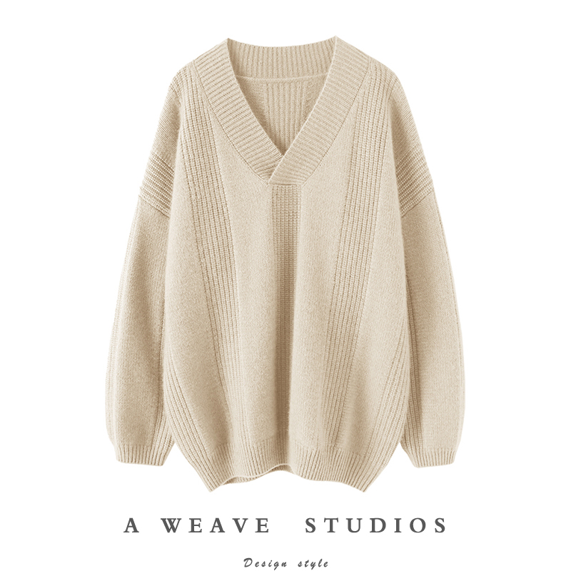 启超高端100%纯山羊绒衫