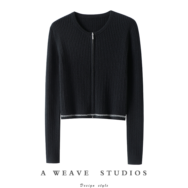 启超官方高端100%纯山羊绒衫