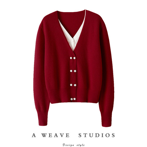 启超官方高端100%纯山羊绒衫