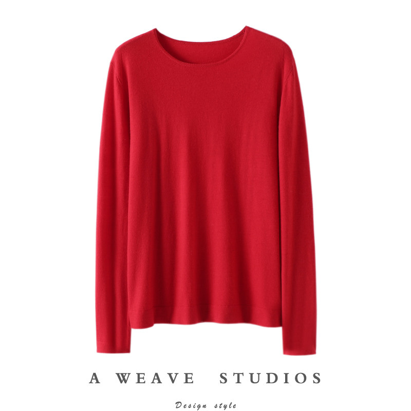 轻松驾驭！精纺羊绒衫女圆领套头纯羊绒毛衣针织打底衫宽松秋冬,女装/女士精品,羊绒衫,淘宝优惠券,粉丝福利购,淘宝优惠卷