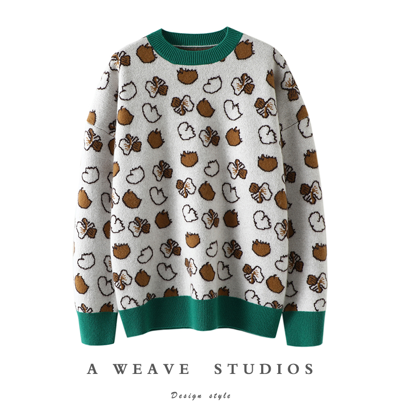 启超高端100%纯山羊绒衫