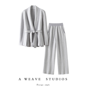 猎手 子女外穿套装 加厚100%纯羊绒衫 外套针织裤 女西装 女主时尚