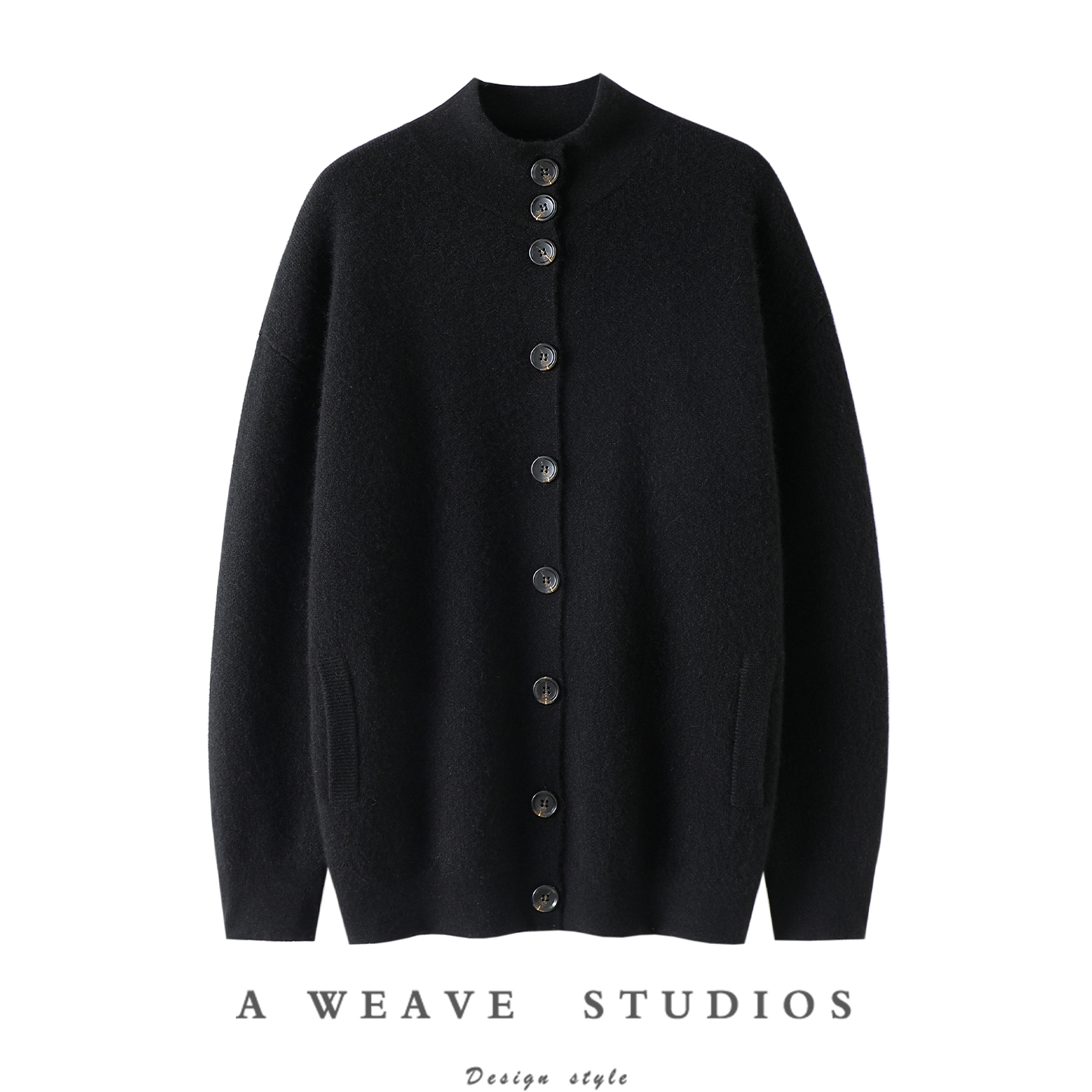 启超官方高端100%纯山羊绒开衫