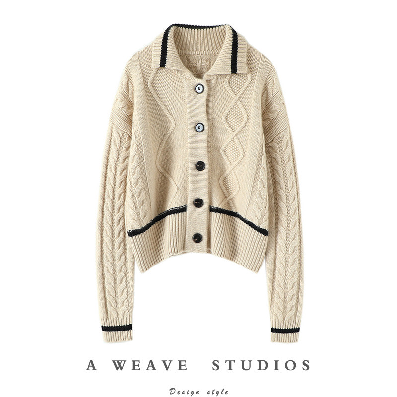 启超官方法式气质~重磅加厚100%纯山羊绒开衫女纯羊绒毛衣外套冬,女装/女士精品,羊绒衫,淘宝优惠券,粉丝福利购,淘宝优惠卷