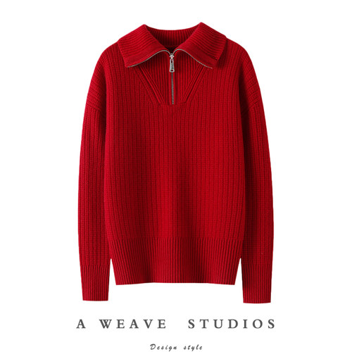 启超官方高端100%纯山羊绒衫