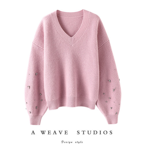 启超高端100%纯山羊绒衫