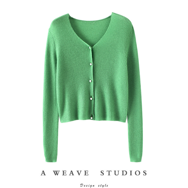 太棒了！夏季防晒纯羊绒开衫女短款薄外套搭配裙子空调衫针织外套