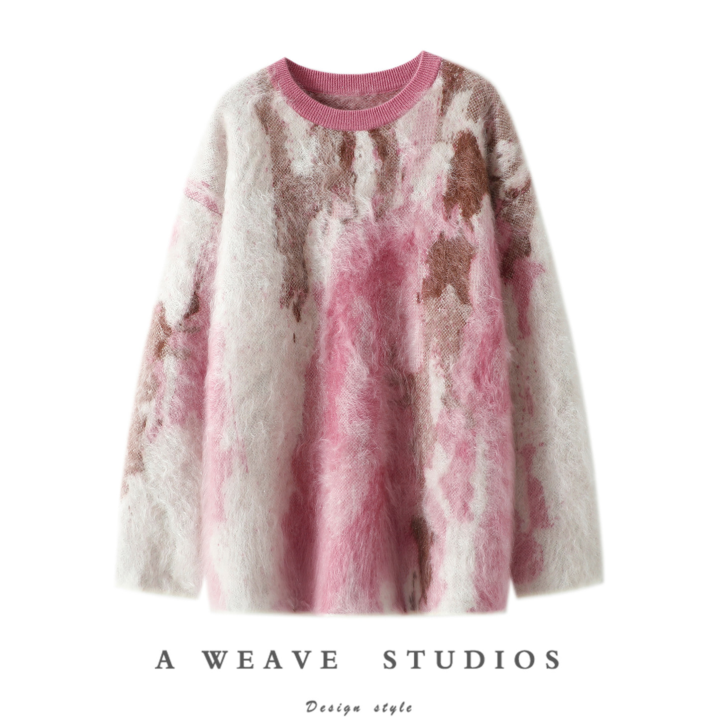 官方正品！气质膜拜~加厚拉毛100%纯山羊绒衫女圆领羊绒毛衣宽松,女装/女士精品,羊绒衫,淘宝优惠券,粉丝福利购,淘宝优惠卷