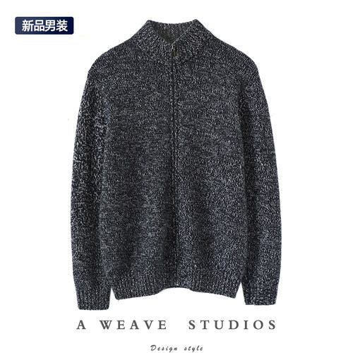 启超男士高端100%纯山羊绒衫