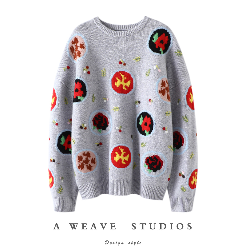 启超官方高端100%纯山羊绒衫