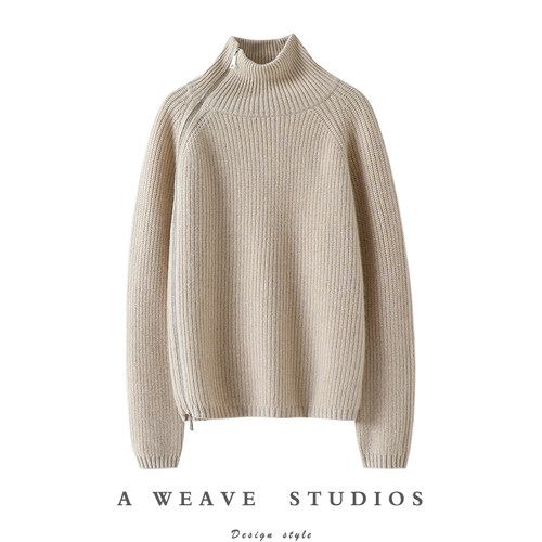 启超高端100%纯山羊绒衫