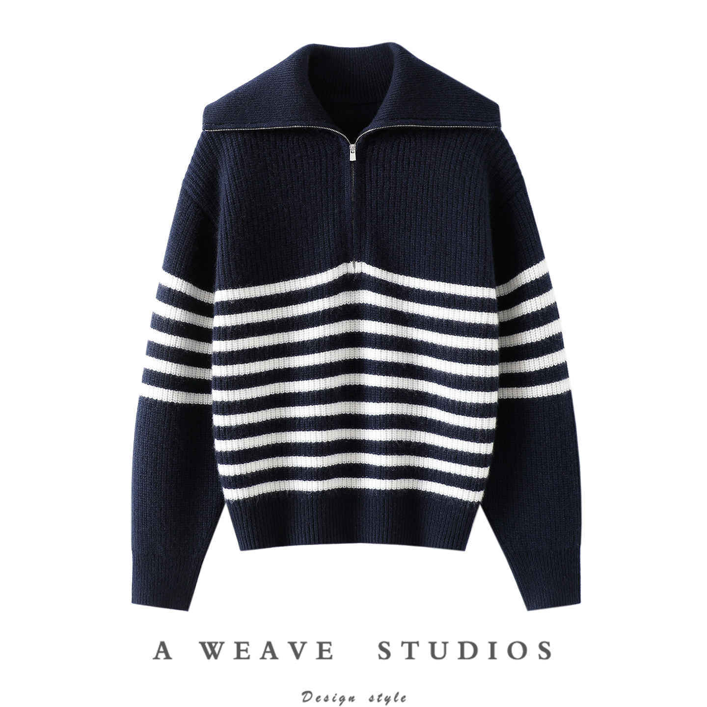 气质狂迷人~加厚海军领/高领100%纯山羊绒衫女纯羊绒毛衣拉链衫冬,女装/女士精品,羊绒衫,淘宝优惠券,粉丝福利购,淘宝优惠卷