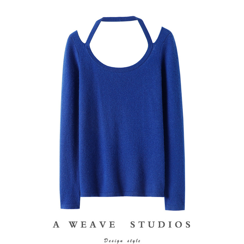 挡不住的魅力！挂脖大圆领纯山羊绒衫女纯羊绒毛衣针织打底衫秋冬,女装/女士精品,羊绒衫,淘宝优惠券,粉丝福利购,淘宝优惠卷