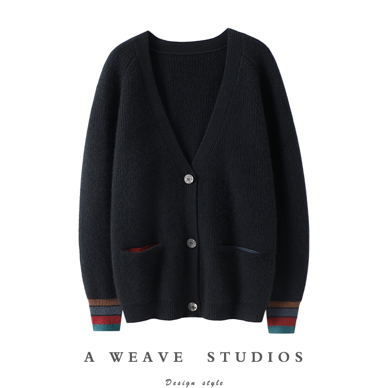 启超官方高端100%纯山羊绒衫