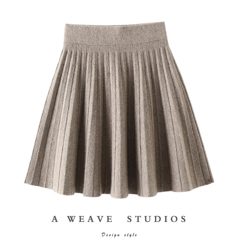 启超高端100%纯山羊绒裙