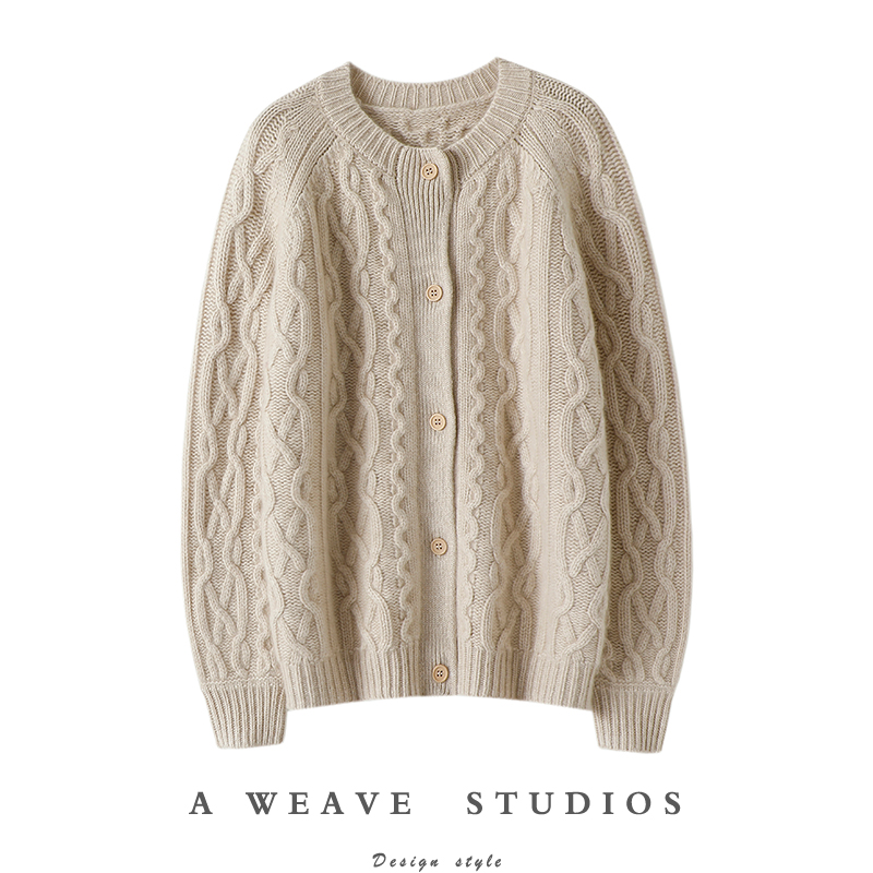 启超官方高端100%纯山羊绒衫