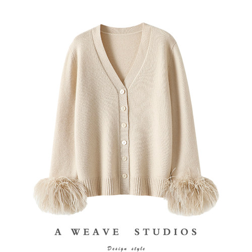 启超官方高端100%纯山羊绒衫