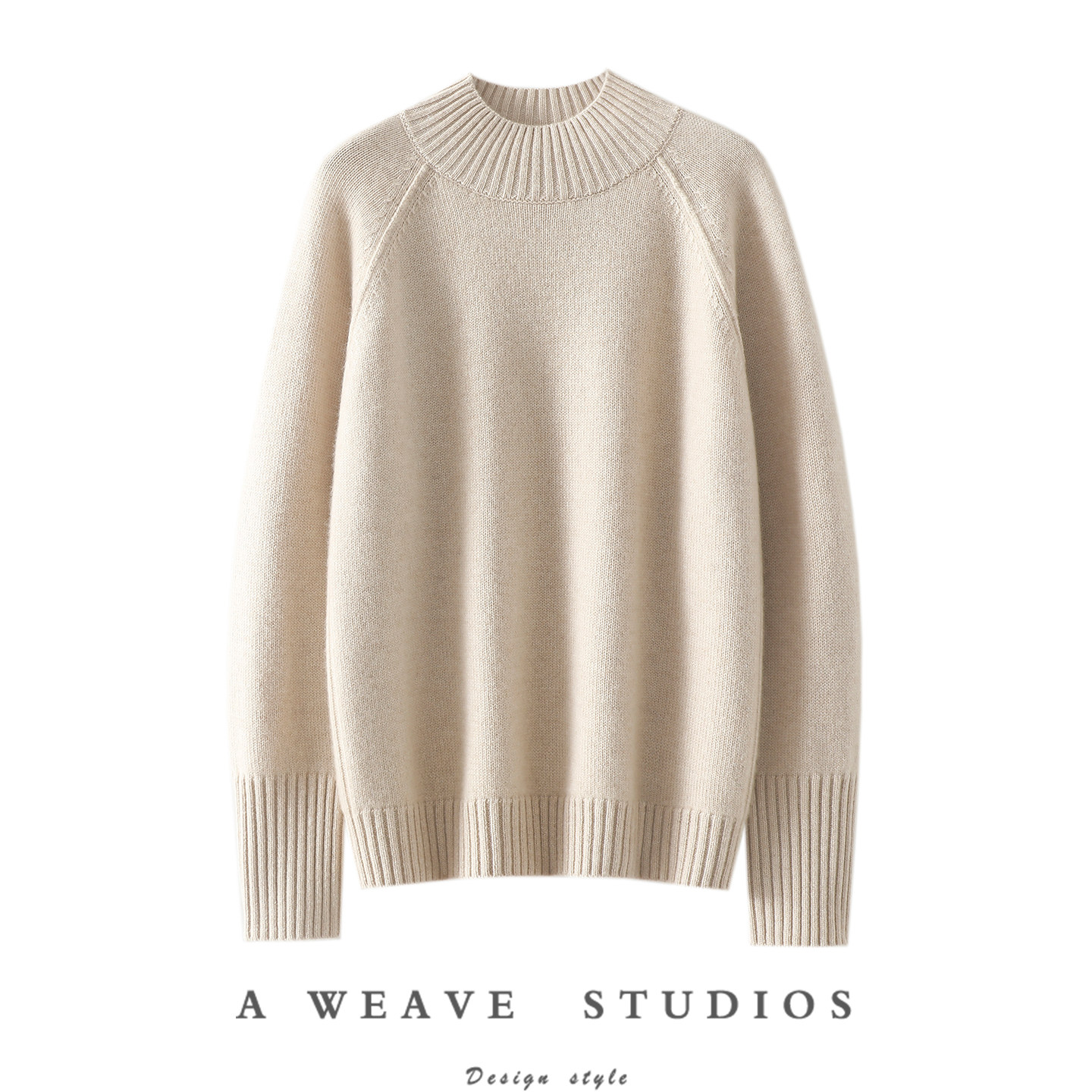 气质凝练出来！加厚100%纯山羊绒衫女半高领纯羊绒毛衣宽松秋冬季,女装/女士精品,羊绒衫,淘宝优惠券,粉丝福利购,淘宝优惠卷