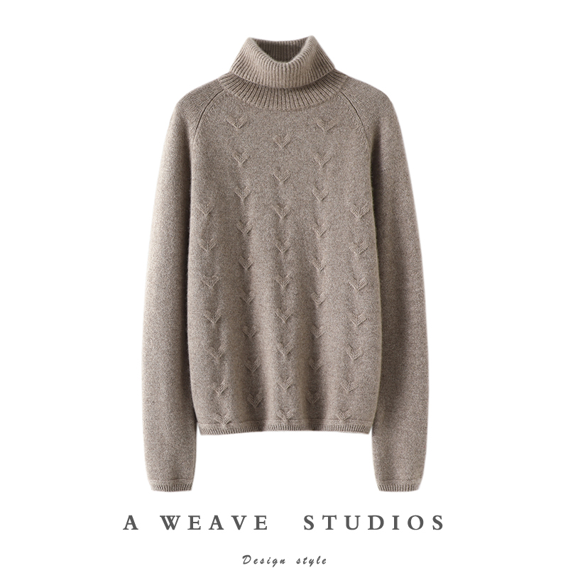 启超高端100%纯山羊绒衫