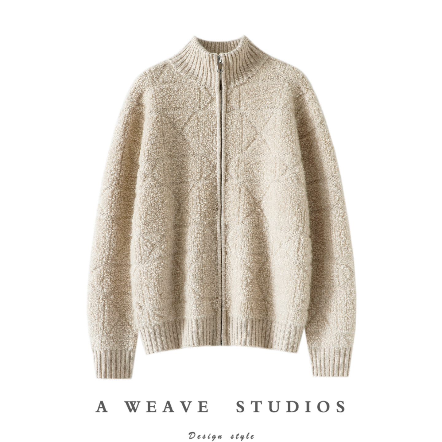 官方正品！好喜欢~600克+加厚100%山羊绒拉链开衫女毛衣秋冬外套,女装/女士精品,羊绒衫,淘宝优惠券,粉丝福利购,淘宝优惠卷