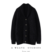 重磅 女粗棒针纯羊绒毛衣外套冬 加厚羊绒开衫 男女同款 时髦尽头