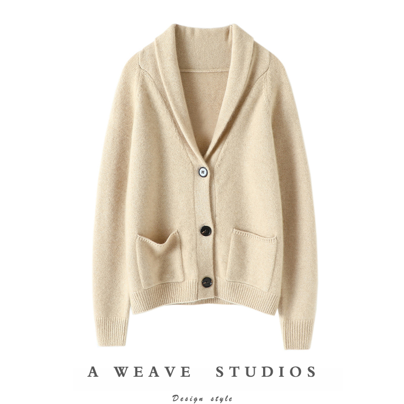 启超官方高端100%纯山羊绒衫