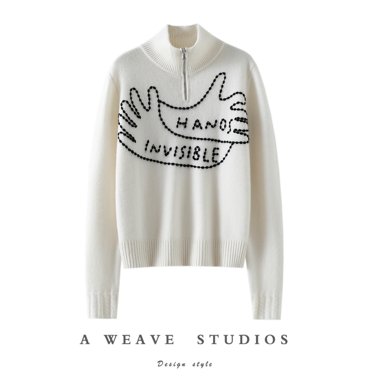 上身美到骨子~半拉链100%纯山羊绒衫女纯羊绒毛衣半高领秋冬加厚,女装/女士精品,羊绒衫,淘宝优惠券,粉丝福利购,淘宝优惠卷