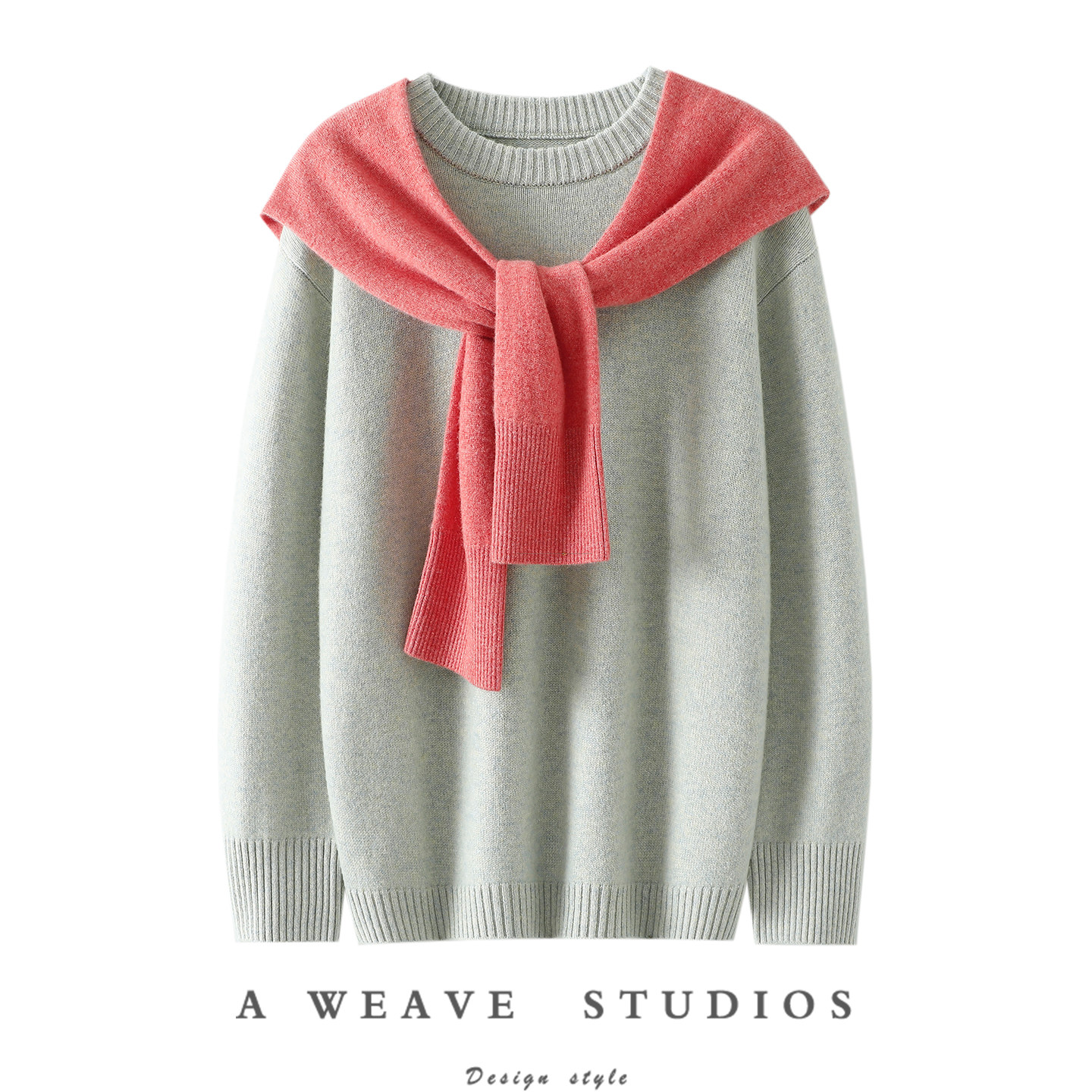 自然的状态~加厚100%纯山羊绒衫女假两件披肩连帽衫毛衣宽松新款,女装/女士精品,羊绒衫,淘宝优惠券,粉丝福利购,淘宝优惠卷