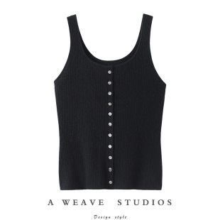 毛衣背心打底衫 封神版 圆领山羊绒吊带女纯羊绒开衫 真心显瘦 型