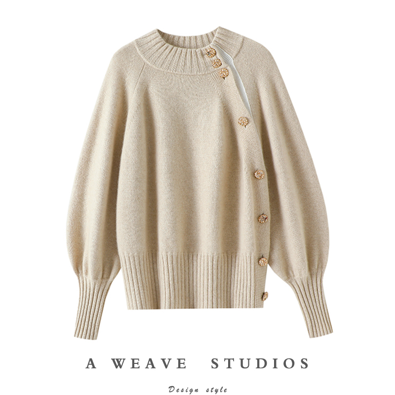 启超官方高端100%纯山羊绒衫