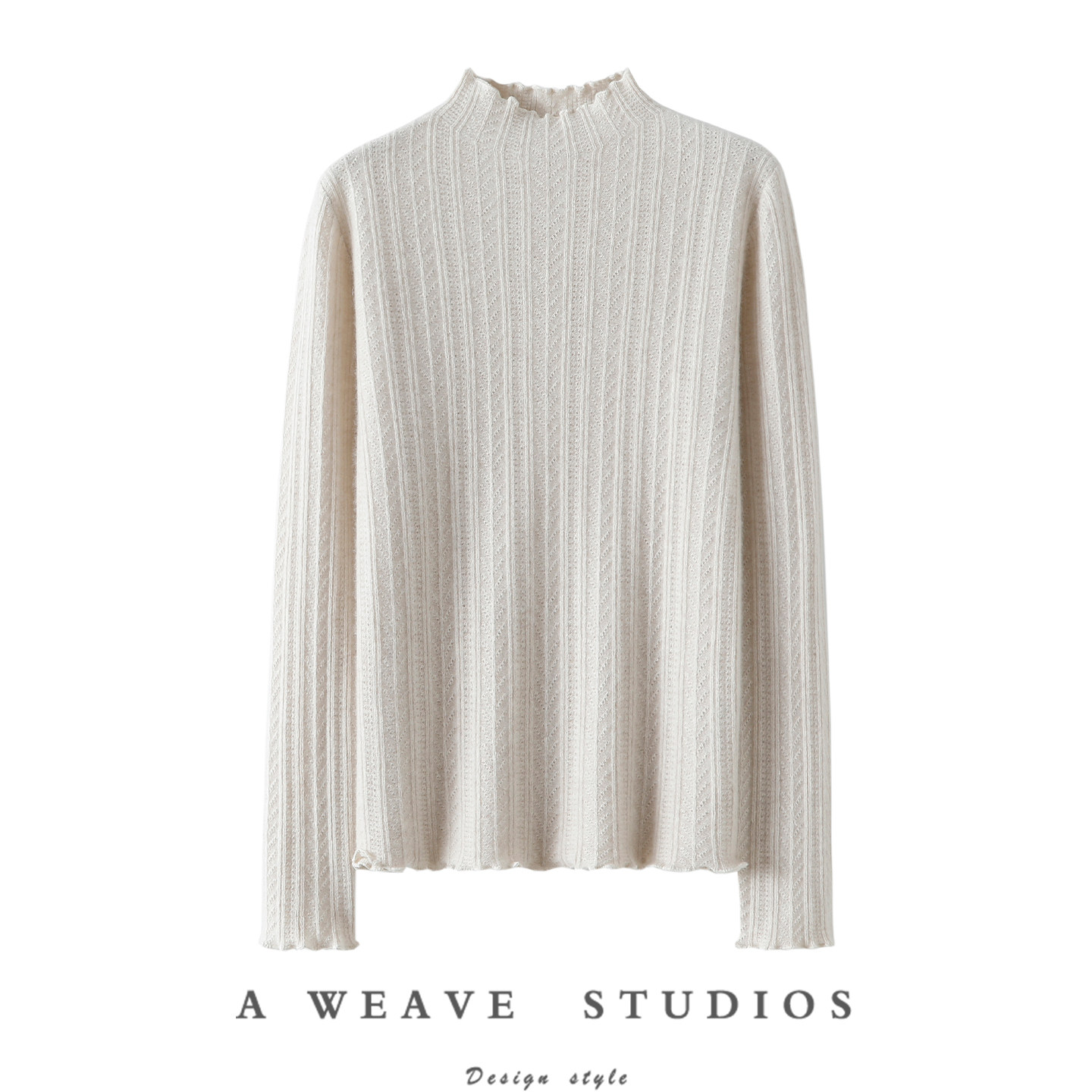 轻奢女王~半高领100%纯山羊绒衫女纯羊绒毛衣针织打底衫秋冬新款,女装/女士精品,羊绒衫,淘宝优惠券,粉丝福利购,淘宝优惠卷