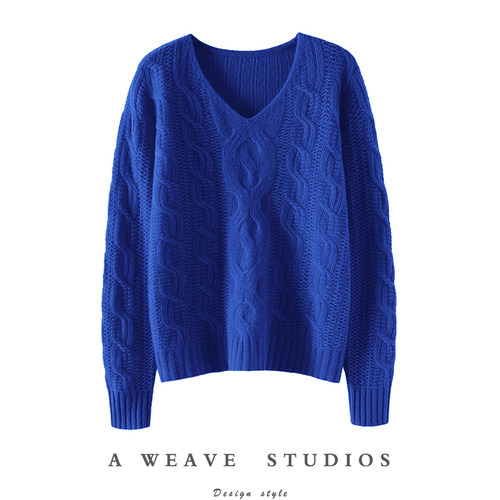 启超高端100%纯山羊绒衫