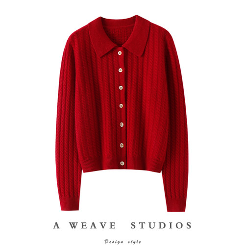 启超官方高端100%纯山羊绒衫